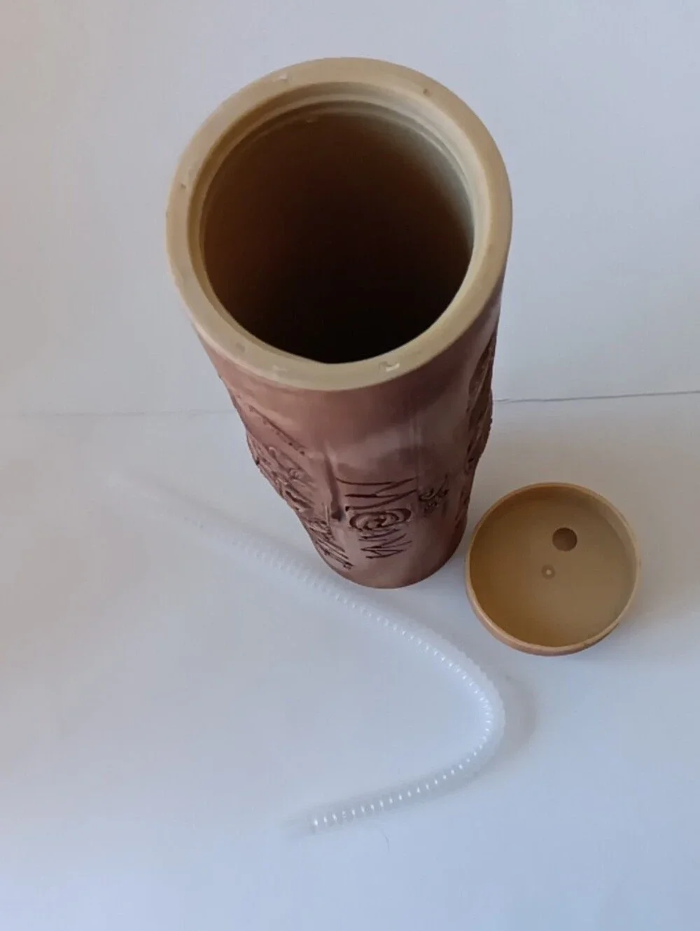 Disney Moana Brown and Tan Tiki Travel Tumbler